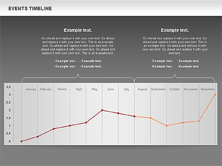 Ereignisse Zeitplan Diagramm, Folie 12, 00825, Timelines & Calendars — PoweredTemplate.com