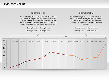 Diagramme du calendrier des événements, Diapositive 5, 00825, Timelines & Calendars — PoweredTemplate.com