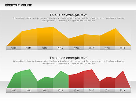 Events tijdlijn diagram, Dia 8, 00825, Timelines & Calendars — PoweredTemplate.com