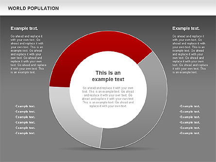 Diagramme de la population mondiale, Diapositive 13, 00829, Modèles commerciaux — PoweredTemplate.com