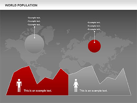 World Population Diagram, Slide 14, 00829, Business Models — PoweredTemplate.com