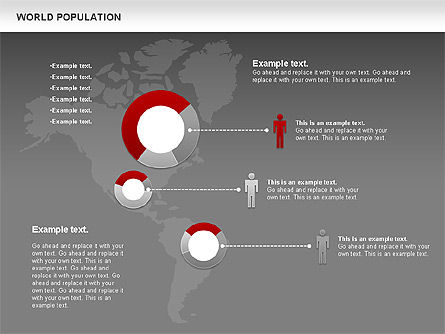 World Population Diagram, Slide 15, 00829, Business Models — PoweredTemplate.com