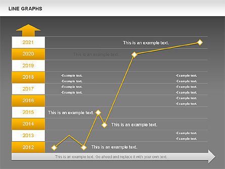 Line grafieken, Dia 12, 00830, Graph Charts — PoweredTemplate.com