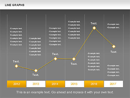 Line Graphs, Slide 15, 00830, Graph Charts — PoweredTemplate.com