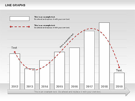 Line Graphs, Slide 3, 00830, Graph Charts — PoweredTemplate.com
