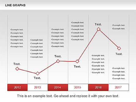 Line Graphs, Slide 4, 00830, Graph Charts — PoweredTemplate.com