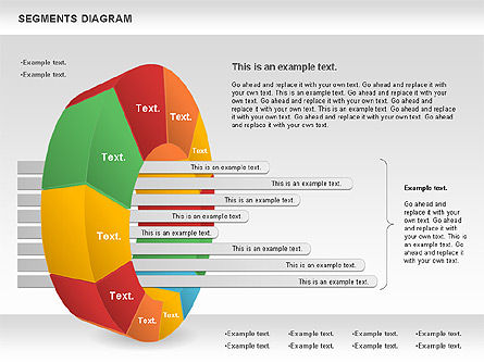 Segments diagrama, Deslizar 11, 00831, Modelos de Negócio — PoweredTemplate.com