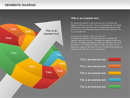 Segmente Diagramm, Folie 14, 00831, Business Modelle — PoweredTemplate.com