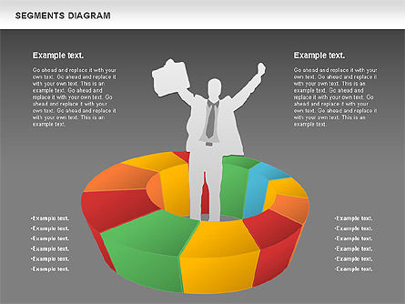 Segments diagrama, Deslizar 15, 00831, Modelos de Negócio — PoweredTemplate.com