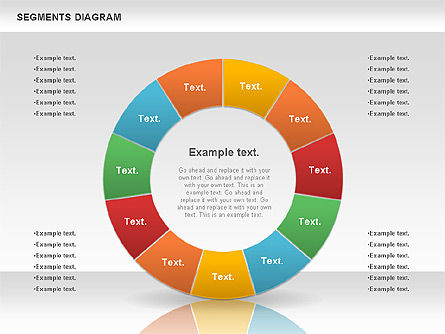 Diagramme des segments, Diapositive 5, 00831, Modèles commerciaux — PoweredTemplate.com