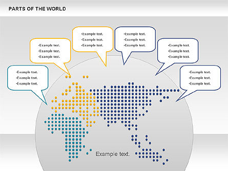 Parties du monde, Diapositive 5, 00833, Modèles de présentations — PoweredTemplate.com