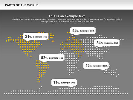 Partes del mundo, Diapositiva 9, 00833, Plantillas de presentación — PoweredTemplate.com