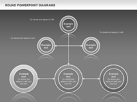 Diagramas redondos, Diapositiva 12, 00836, Modelos de negocios — PoweredTemplate.com