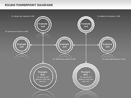 Diagramas redondos, Diapositiva 15, 00836, Modelos de negocios — PoweredTemplate.com