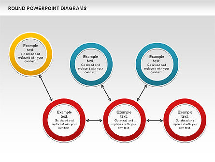 Diagramas redondos, Diapositiva 8, 00836, Modelos de negocios — PoweredTemplate.com
