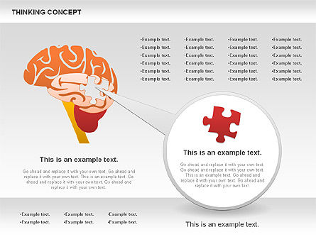 Diagrama del concepto de pensamiento, Diapositiva 10, 00837, Modelos de negocios — PoweredTemplate.com