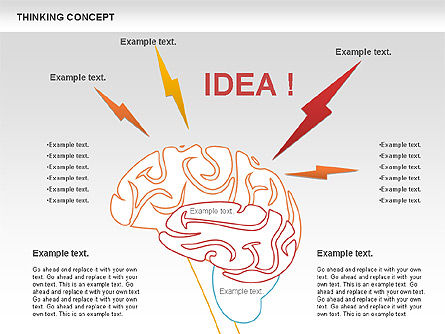 Diagrama del concepto de pensamiento, Diapositiva 11, 00837, Modelos de negocios — PoweredTemplate.com