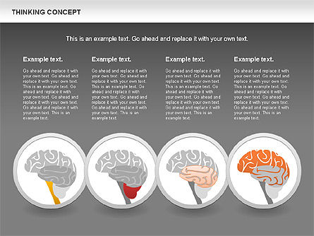 Diagrama del concepto de pensamiento, Diapositiva 15, 00837, Modelos de negocios — PoweredTemplate.com