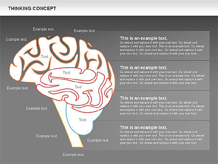 Diagrama del concepto de pensamiento, Diapositiva 16, 00837, Modelos de negocios — PoweredTemplate.com