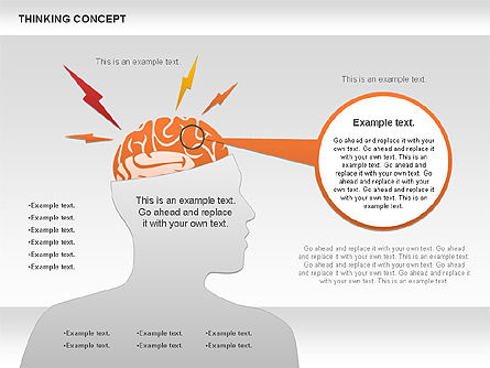 Diagrama del concepto de pensamiento, Diapositiva 4, 00837, Modelos de negocios — PoweredTemplate.com