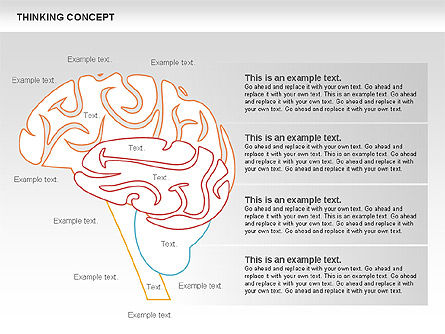 Pensando diagramma concetto, Slide 6, 00837, Modelli di lavoro — PoweredTemplate.com