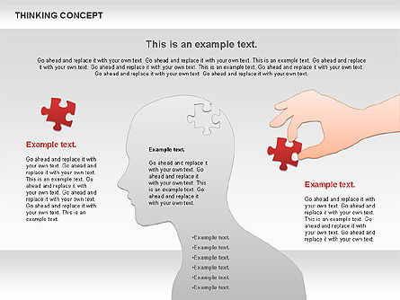 Diagrama del concepto de pensamiento, Diapositiva 7, 00837, Modelos de negocios — PoweredTemplate.com