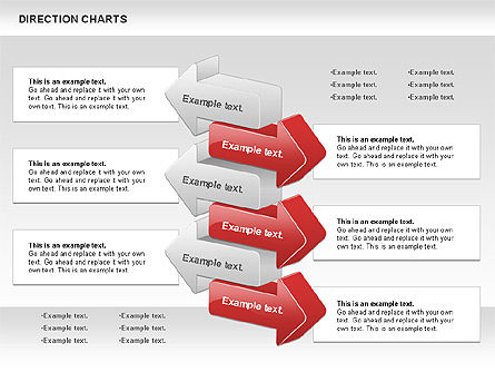 Diagrama de dirección, Diapositiva 10, 00839, Modelos de negocios — PoweredTemplate.com