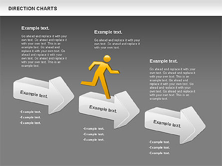 Direction Chart , Slide 14, 00839, Business Models — PoweredTemplate.com