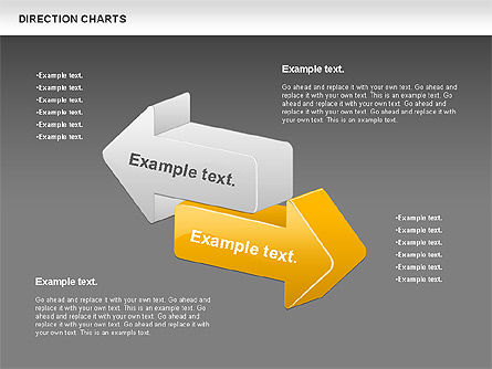 Diagrama de dirección, Diapositiva 15, 00839, Modelos de negocios — PoweredTemplate.com