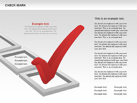 Check Mark Shapes, Slide 4, 00841, Shapes — PoweredTemplate.com