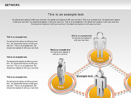 Diagrama de red de personas, Diapositiva 6, 00842, Modelos de negocios — PoweredTemplate.com
