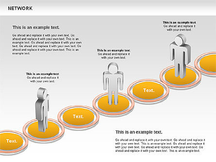 Diagramme du réseau des personnes, Diapositive 9, 00842, Modèles commerciaux — PoweredTemplate.com