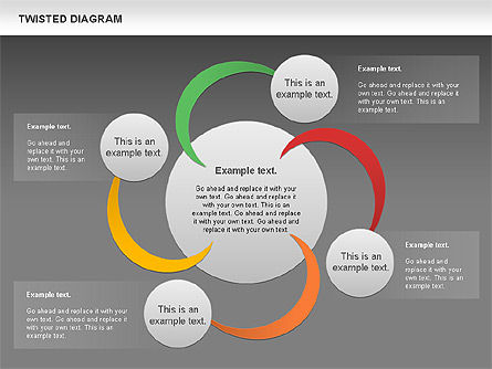 Gedraaide diagram, Dia 16, 00843, Businessmodellen — PoweredTemplate.com