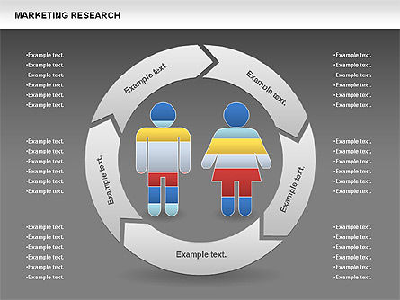 Marketing Research with Outline Diagram, Slide 16, 00844, Business Models — PoweredTemplate.com
