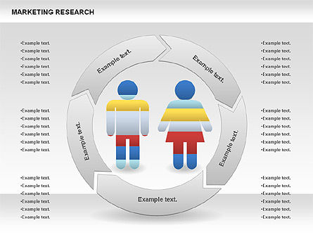 Marketing Research with Outline Diagram, Slide 8, 00844, Business Models — PoweredTemplate.com