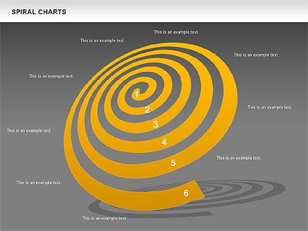 Gráfico espiral, Deslizar 12, 00848, Modelos de Negócio — PoweredTemplate.com