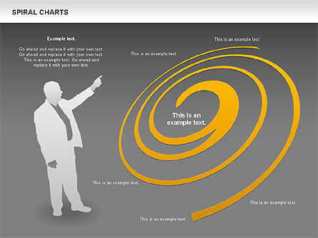 Spiral Chart, Slide 13, 00848, Business Models — PoweredTemplate.com
