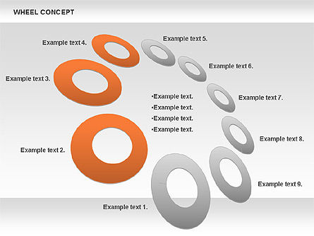 Konsep Roda, Gratis Templat PowerPoint, 00849, Model Bisnis — PoweredTemplate.com
