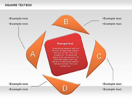 Textbox Piazza, Gratis Modello PowerPoint, 00851, Caselle di Testo — PoweredTemplate.com