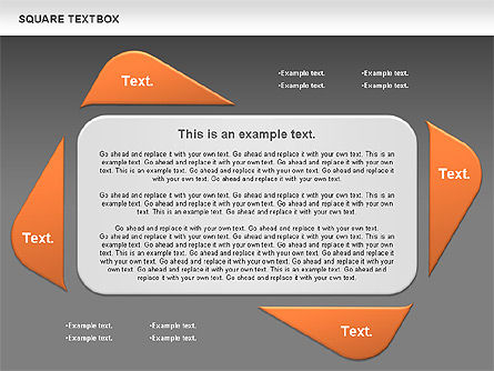 Cuadro de texto cuadrado, Diapositiva 11, 00851, Cuadros de texto — PoweredTemplate.com