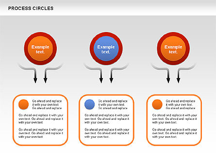 Diagramme des cercles de processus, Diapositive 10, 00852, Schémas de procédés — PoweredTemplate.com
