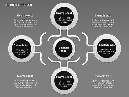Diagramme des cercles de processus, Diapositive 11, 00852, Schémas de procédés — PoweredTemplate.com