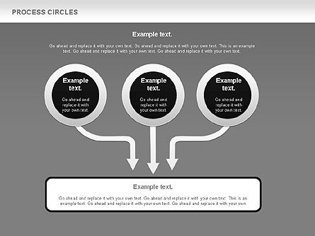 Diagramme des cercles de processus, Diapositive 12, 00852, Schémas de procédés — PoweredTemplate.com