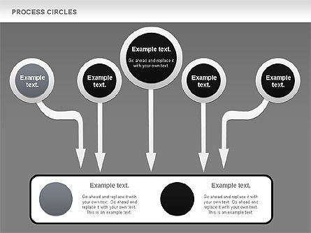 Werkwijze cirkels diagram, Dia 15, 00852, Procesdiagrammen — PoweredTemplate.com