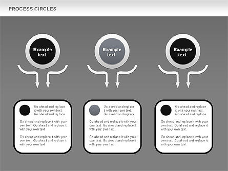Diagramme des cercles de processus, Diapositive 16, 00852, Schémas de procédés — PoweredTemplate.com