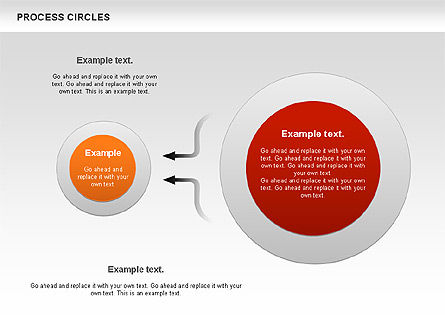 Processar um diagrama de círculos, Deslizar 4, 00852, Diagramas de Processo — PoweredTemplate.com