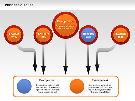 Schema cerchi di processo, Slide 8, 00852, Diagrammi di Processo — PoweredTemplate.com