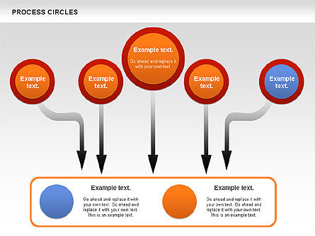Diagramme des cercles de processus, Diapositive 9, 00852, Schémas de procédés — PoweredTemplate.com