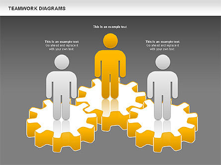 Teamwork with Platforms Diagram, Slide 12, 00854, Business Models — PoweredTemplate.com