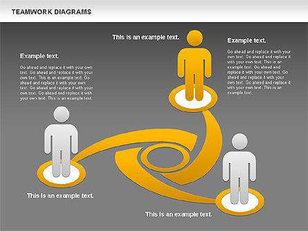 Teamwork with Platforms Diagram, Slide 14, 00854, Business Models — PoweredTemplate.com